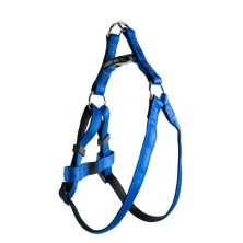 Arnês de nylon de seda azul