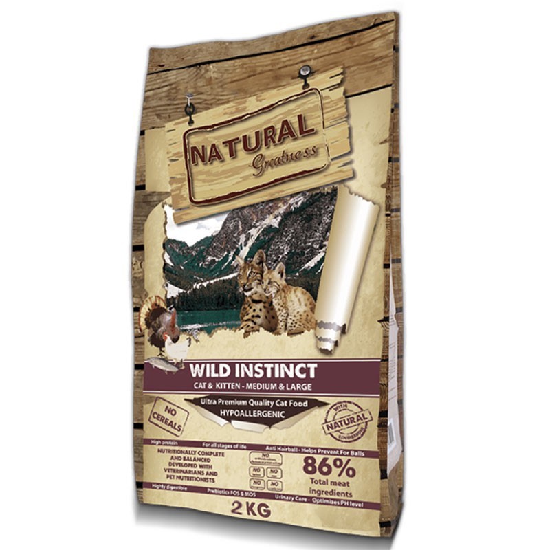 Natural Greatness Cat Wild Instinct Medium Large 2 kg