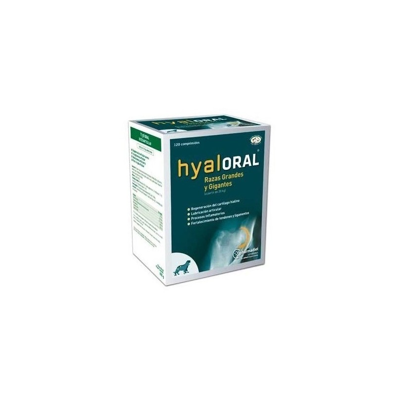 Hyaloral Condroprotector Razas Grandes y Gigantes 120 Comprimidos