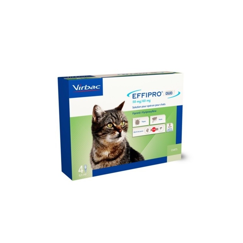 Effipro Duo Pipetas para Gatos 4 Unidades