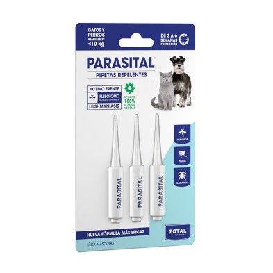 Parasital Pipetas Cães Pequenos e Gatos