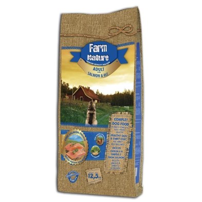 Farm Nature Salmão adulto e arroz 12.5 Kg
