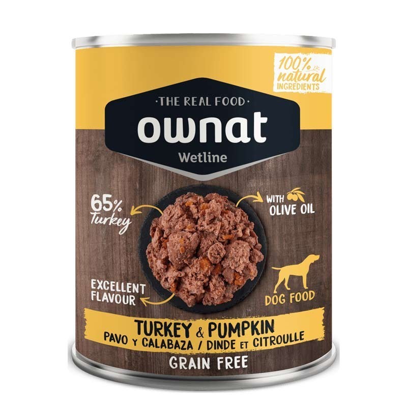 Ownat Pavo y Calabaza Lata para Perros 400 Gr