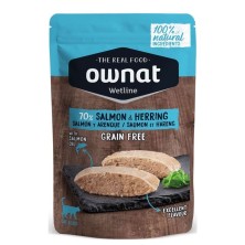 Ownat Salmón y Arenque Pouch para Gatos 85 Gr