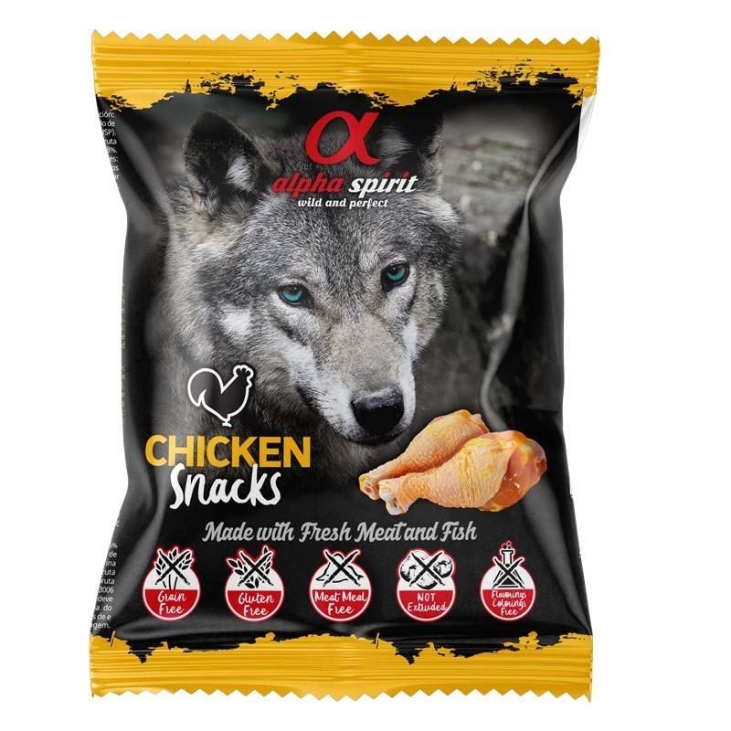 Alpha Spirit Frango Snack Dog 50 Gr Bag