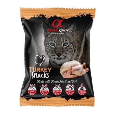 Alpha Spirit Snack de Pavo Gato 50 Gr