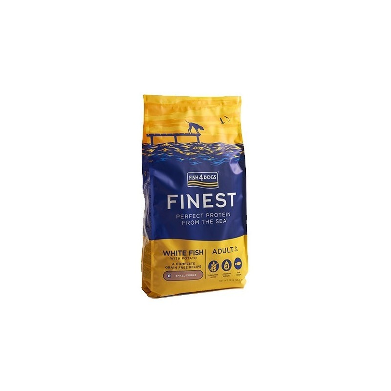 Fish4Dogs Finest Ocean White Fish 12 Kg Regular Bite