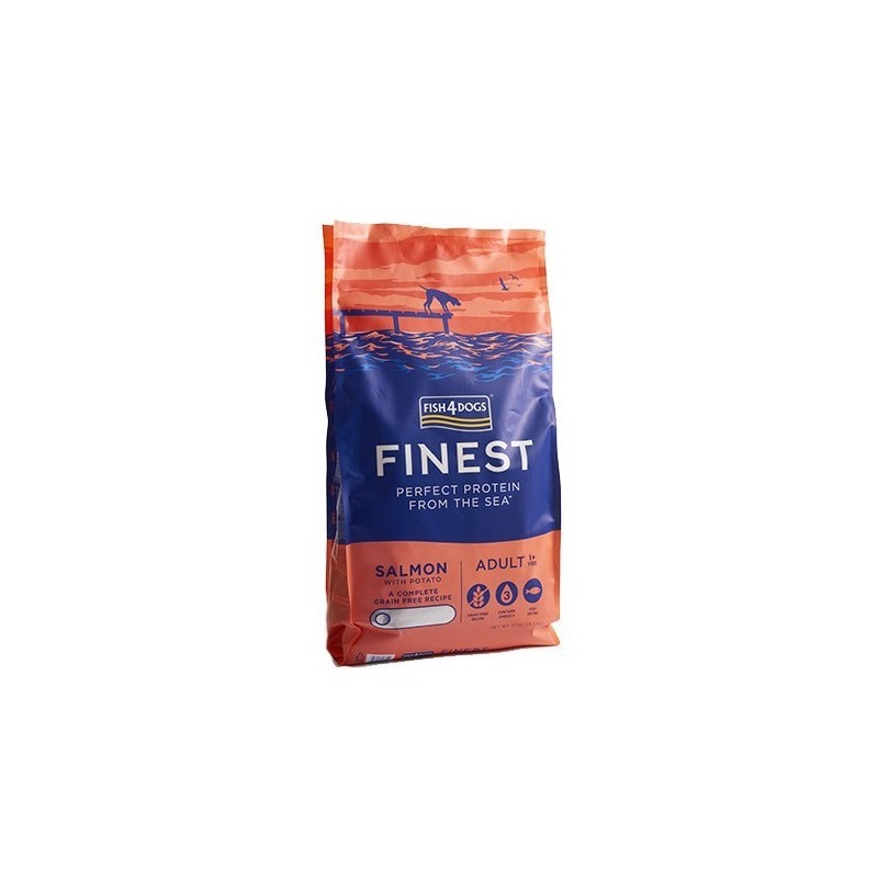 Fish4Dogs Finest Salmón Complete 12 Kg Regular Bite