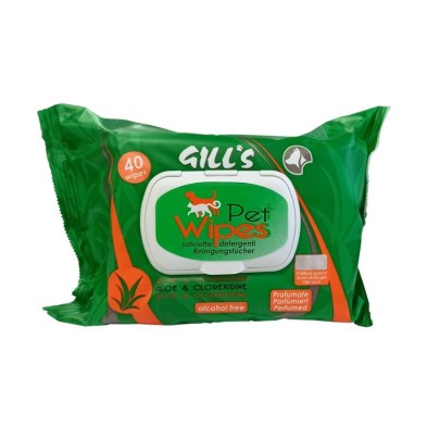 Pet Wipes Toallitas Aloe y Clorhexidina Sin Alcohol 40 Unidades