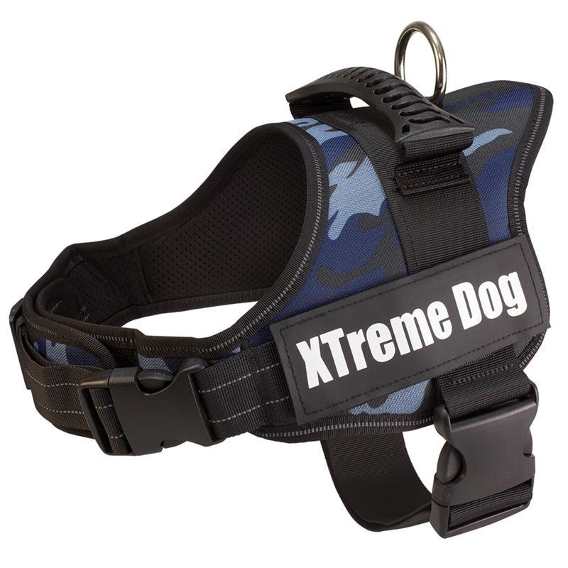 Xtreme Camo de cão Arnês azul