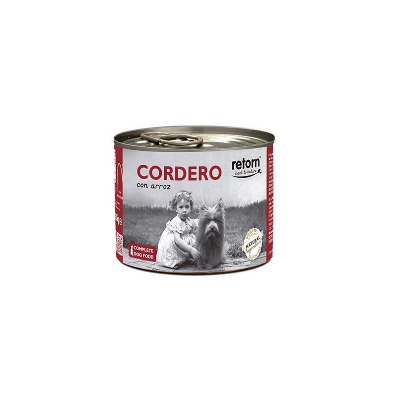 Retorn Lata Perro Cordero y Arroz 185 gr