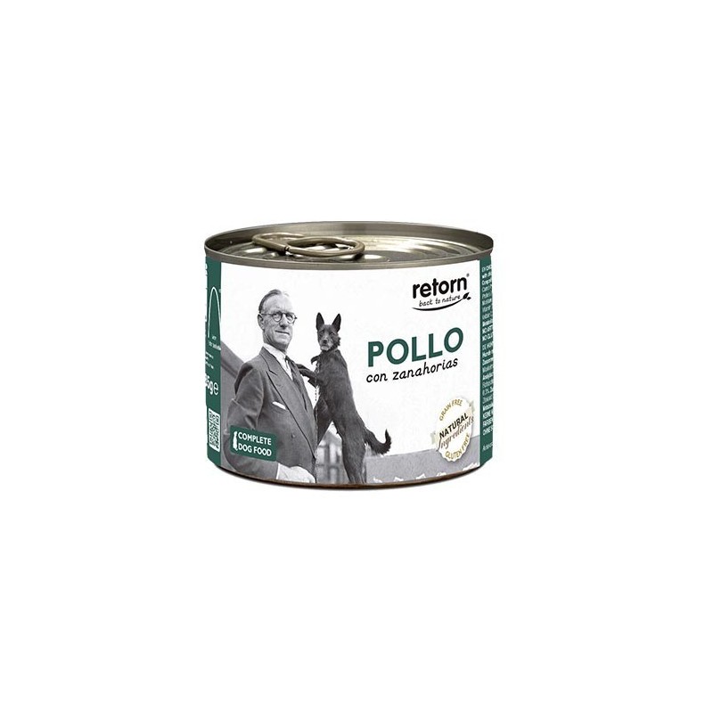 Retorn Lata Perro Pollo con Zanahorias 185 gr